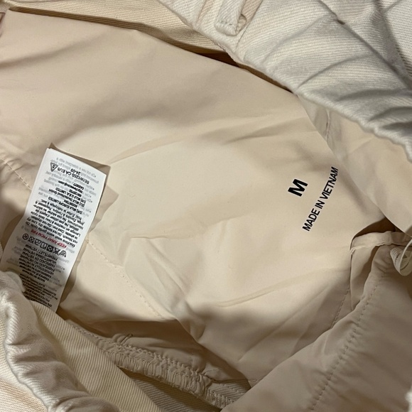 MUJI women's cream/off white pants cotton size medium - Picture 3 of 4